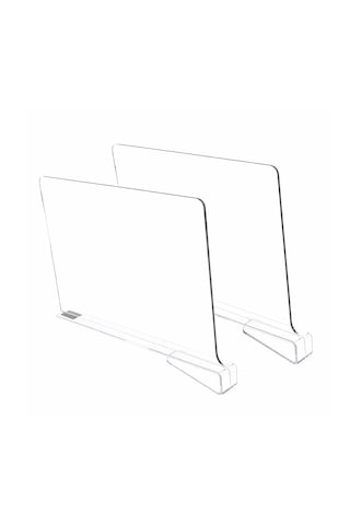 Microcase 2 Li Gardop Eşya Elbise Ve Genel Kullanım Düzenleyici Alan Bölümleyici Set 30x23 Cm Al5709 Şeffaf