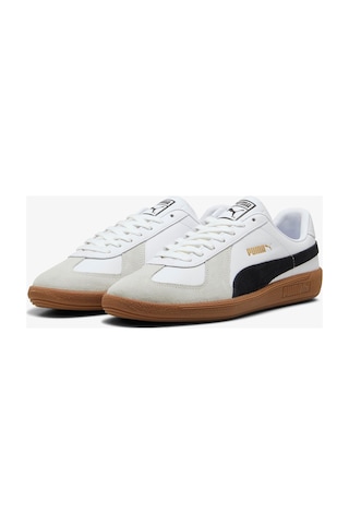 Puma Army Trainer Unisex Beyaz Deri Spor Ayakkabı Beyaz Beyaz