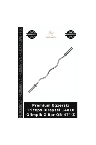 Premium Egzersiz Triceps Bireysel 14018 Olimpik Z Bar Ob-47"-z