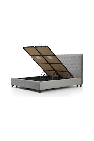 150x200 Deluxe Baza+başlık Gri