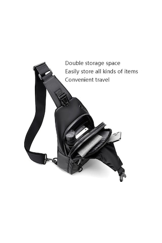 Maoyaya Xb301 Outdoor Erkek Çanta 001, Dayanıklı Göğüs Çantası Siyah