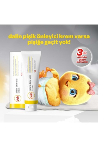 Dalin Pişik Öneliyici Krem/pişik Kremi 100ml Bebekler İçin 2 Li Set
