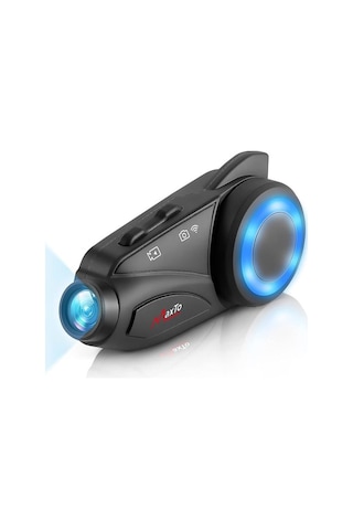 Maxto M3 1080p Kameralı Motosiklet Bluetooth Intercom Kulaklık 6 Kişi Destekli