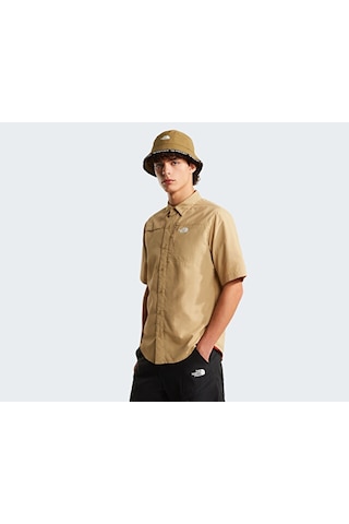 The North Face M Sequoia Short Sleeve Shirt Erkek Outdoor Kısa Kollu Gömlek Nf0a8fu6lk51 Bej