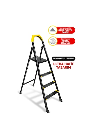 Ze Zigana Ev Gereçleri Hardy 3+1 Basamaklı Özel Tasarım Hafif Merdiven