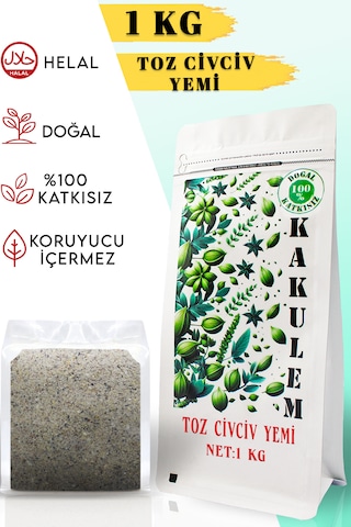 Kakulem Sertifikalı Bıldırcın Ördek Tavuk Toz Civciv Yemi 1 Kg