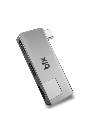 Bix BX21HB Type-C to USB 3.2 USB 2.0 RJ45 Dönüştürücü Adaptör