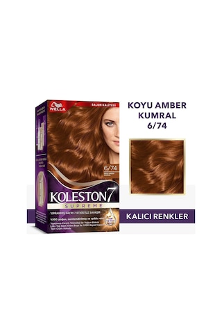 Koleston Supreme Kit Saç Boyası 6/74 Koyu Amber Kumral