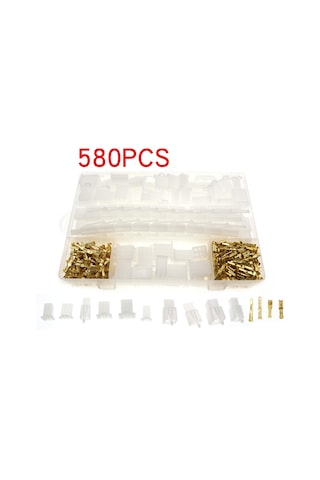 Kosona 580 Adet 2.8mm 2/3/4/6/9 Pin Elektrikli Kablolu Bağlayıcı Terminal Seti - Otomobil Motosiklet İçin Kutulu
