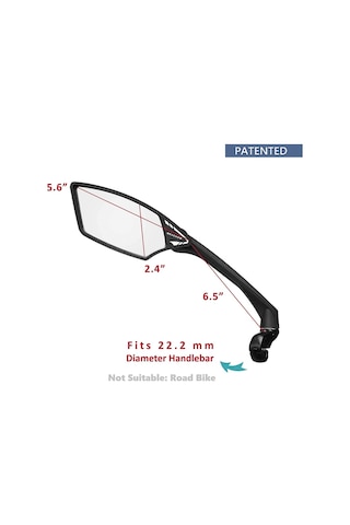 Meachow Me-006bl Bisiklet Aynası Mavi Lens 200814 Sol