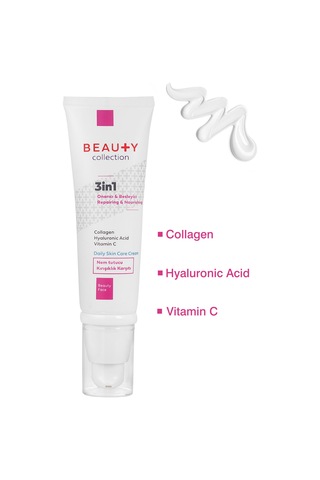 Beauty Collection 3 in 1 Nemlendirici Cilt Bakım Kremi 50 ML