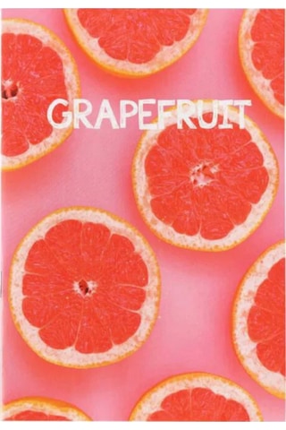 Grapefruit Temalı Çizgisiz Defter Pembe