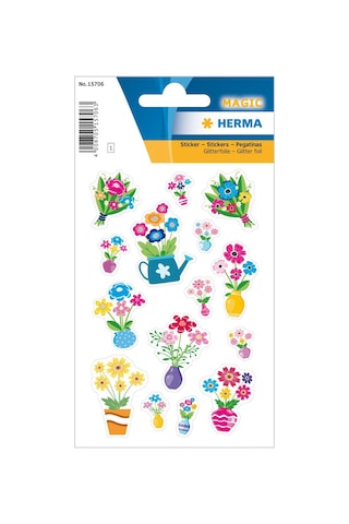 Herma Stıcker Magıc Flowers. Glıttery Foıl