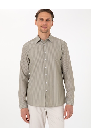Pierre Cardin Erkek Yeşil Gömlek Desenli 50310777-vr054 Yeşil
