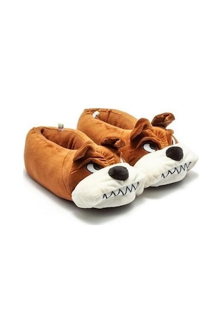 Twıgy Kızgın Unısex Hayvanlı Panduf 36-41 21k T-kızgın U Kahve Kahverengi