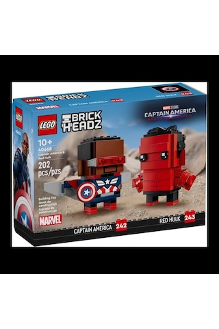 Lego Brickheadz 40668 Captain America And Red Hulk Lego Brickheadz 40668 Captain America And Red Hulk