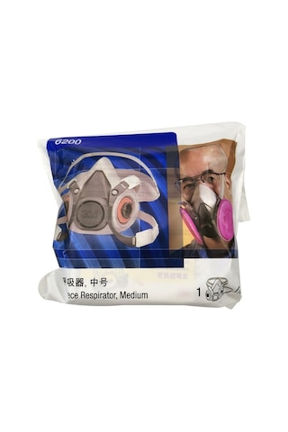 Trendooze Yüz Yüz Yarım Toz Spreyleme Solunum Sis Organik Maskesi Maske Maske Koruma Geçirmez Cihazı Boyama Anti 6200 3m Gm