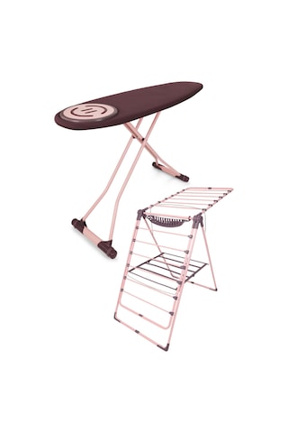 Perilla Premium Ütü Masası İronika Kalın Borulu Kurutmalık Set