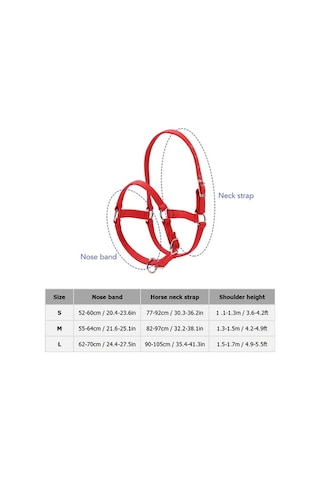 Artfulabode Yularıdır Yuları Yular Kalınlaştırılmış Güvenlik Başı Baş Ayarlanabilir At 6mm Cn