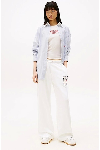 Tommy Jeans Kadın Beyaz Jogger Eşofman Altı Beyaz