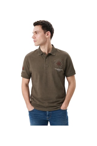 Arma Ar-ma Erkek Polo Yaka Tişört Resim Baskili Örme Kumaş Regular Fit %100 Pamuk 30/1 Çift Toplama Penye Pike Y31374358902 Haki-h4