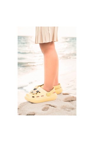 Kiko Kids Eva Plaj Havuz Okul Kreş Kız Çocuk Terlik Twg 755 Bej