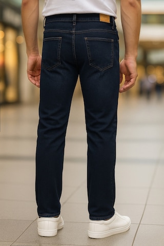 Cedy Denim Regular Fit Jean Martin Yüksek Bel Standart Kesim Esnek Kot Pantolon C336 Lacivert