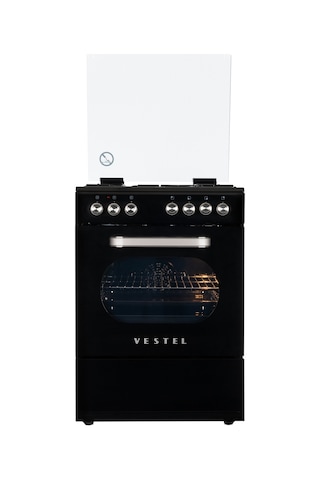 Vestel SF 8400 Retro 66 LT Ocaklı Solo Fırın Siyah