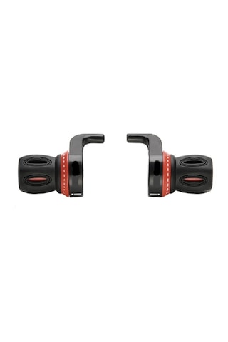 Bisiklet Elcik Vites Kolu Sağ-Sol Takım - Tel Dahil - Kırmızı - Siyah