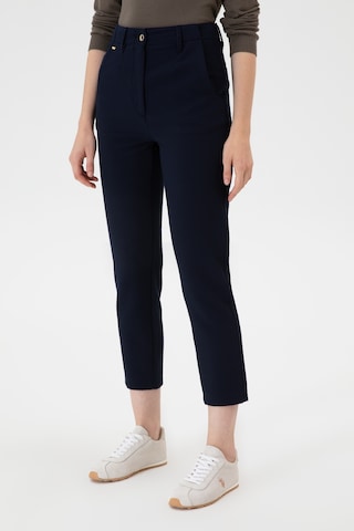 U.S. Polo Assn. Kadın Açık Lacivert Carrot High Waist Fit Kanvas Pantolon 50309273-VR059
