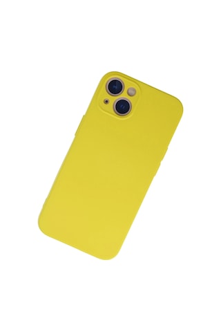 Gld-spt- Newface Apple Uyumlu iPhone 13 Mini Kılıf Nano İçi Kadife Silikon - Sarı
