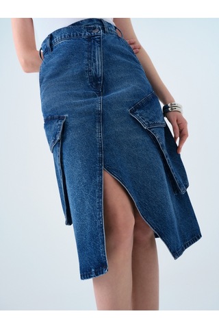Regular Fit Kadın Etek Denim
