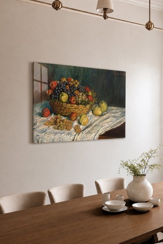 Apples And Grapes Claude Monet Cam Tablo Elma Ve Üzüm Natürmort Apples And Grapes Claude Monet Cam Tablo Elma Ve Üzüm Natürmort