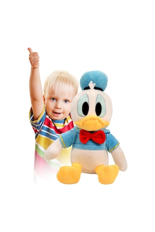 İthal Soft Kumaş Xl Boy Donald Duck & Daisy Duck Peluş Oyuncak Uyku & Oyun Arkadaşı Çeşitleri 60 Cm. Çok Renkli