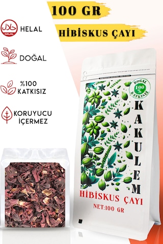 Kakulem Sertifikalı 100 Gr Doğal Kurutulmuş Hibiskus Çayı Nar Çiçeği