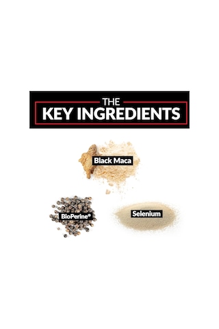 Force Factor Black Maca Root Vitality For Men 1000mg, 60 Capsules