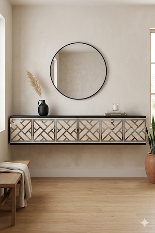 Da1238ats Arex Dresuar , Antre Hol Rafı Antrasit-traverten-silver 120cm