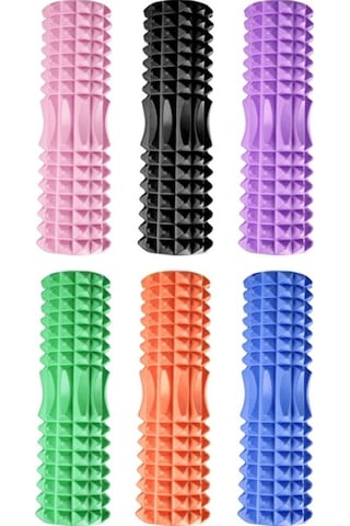 Novahub 3'ü 1 Eva Köpük Roller Oyuk Kas Gevşeme Silindiri Yoga Sütun Seti, Uzunluk: 33cm Mor Hilal, Boyut: 33cm Mor Hilal Diğer, Yoga İle Rahatlayın Çok Renkli