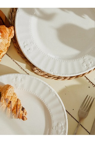Sl Home 2 Parçalık "vintage" Servis Tabağı Seti D 27 Cm 262390390 Beyaz