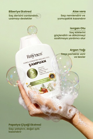Royues Argan Yağlı Sülfatsız Şampuan 300 ML