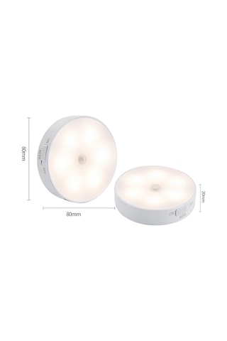 10 Adet PIR Hareket Sensörlü USB Şarj Edilebilir Dolap İçi Lamba