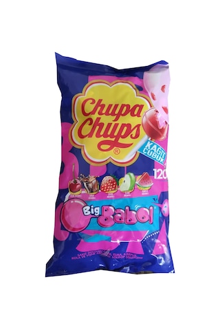 Chupa Chups Sakız Dolgulu Lolipop Şekerleme Poşetli 120 x 12 G