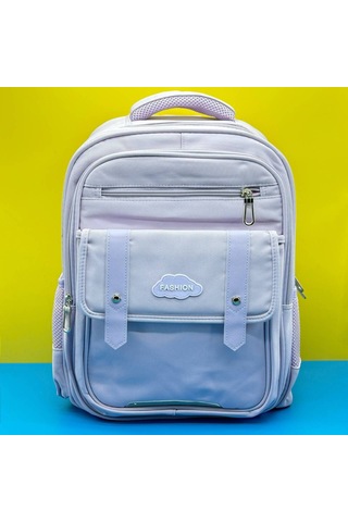 İlkokul Ve Ortaokul Öğrencileri İçin Basit Okul Çantası - Mavi