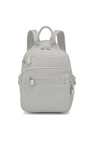 Smart Bags Günlük Küçük Boy Su Geçirmez Krınkıl Kumaş Kadın Sırt Çantası Buz Gri