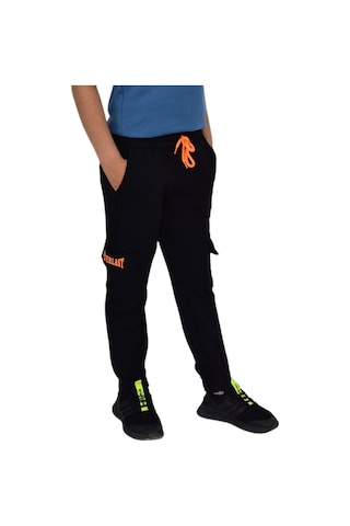 Erkek Çocuk Çift Kargo Cepli Eşofman Altı Bgl-st04631 Siyah