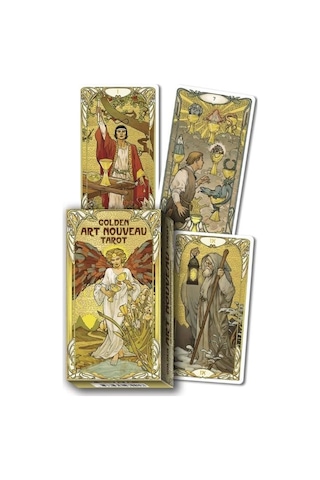 Golden Art Nouveau Tarot Kart Destesi