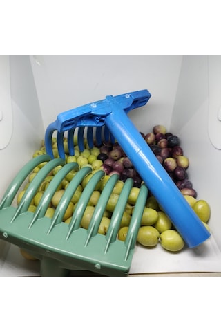 Dayanıklı Plastik 8 Taraklı Zeytin Toplama Tırmığı 2 Adet