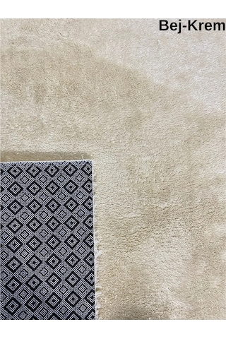 KREM Kaymaz Taban Peluş Post Yolluk Koridor Antre Mutfak Yatak Odası Kesme Halı