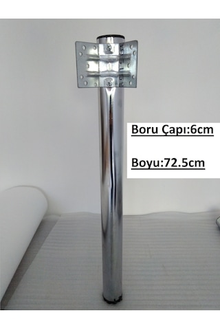 Demontepark Krom Kaplama, Metal Boru Ayak, Mutfak Masası, Camlı Masa Ayağı