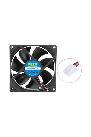 Dc 12v Fan 90x90mm 9025 3200rpm 9x9cm Sessiz 2 Pin Fırçasız Soğutma Kuluçka